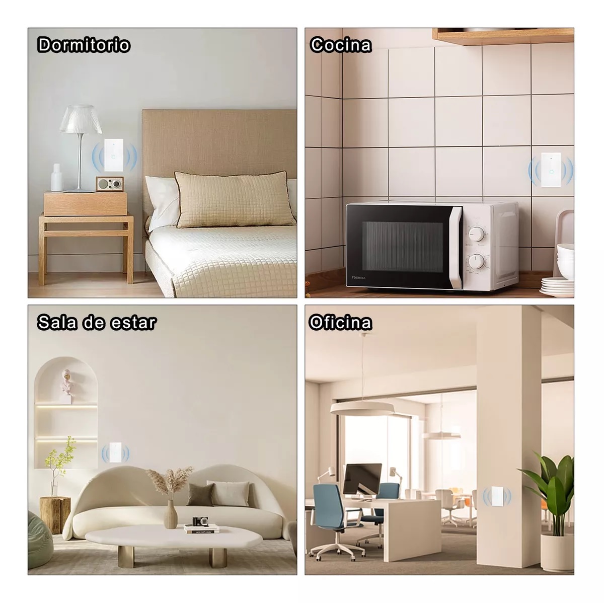 Interruptor Inteligente Wi-fi De 1 Vías Blanco Sin Neutro