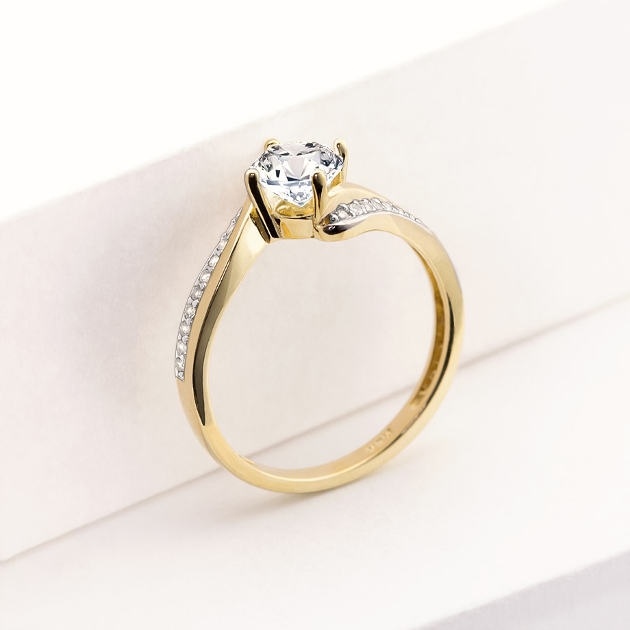 ANILLO DE COMPROMISO MARBELLA ORO 10K ABBA JOYAS