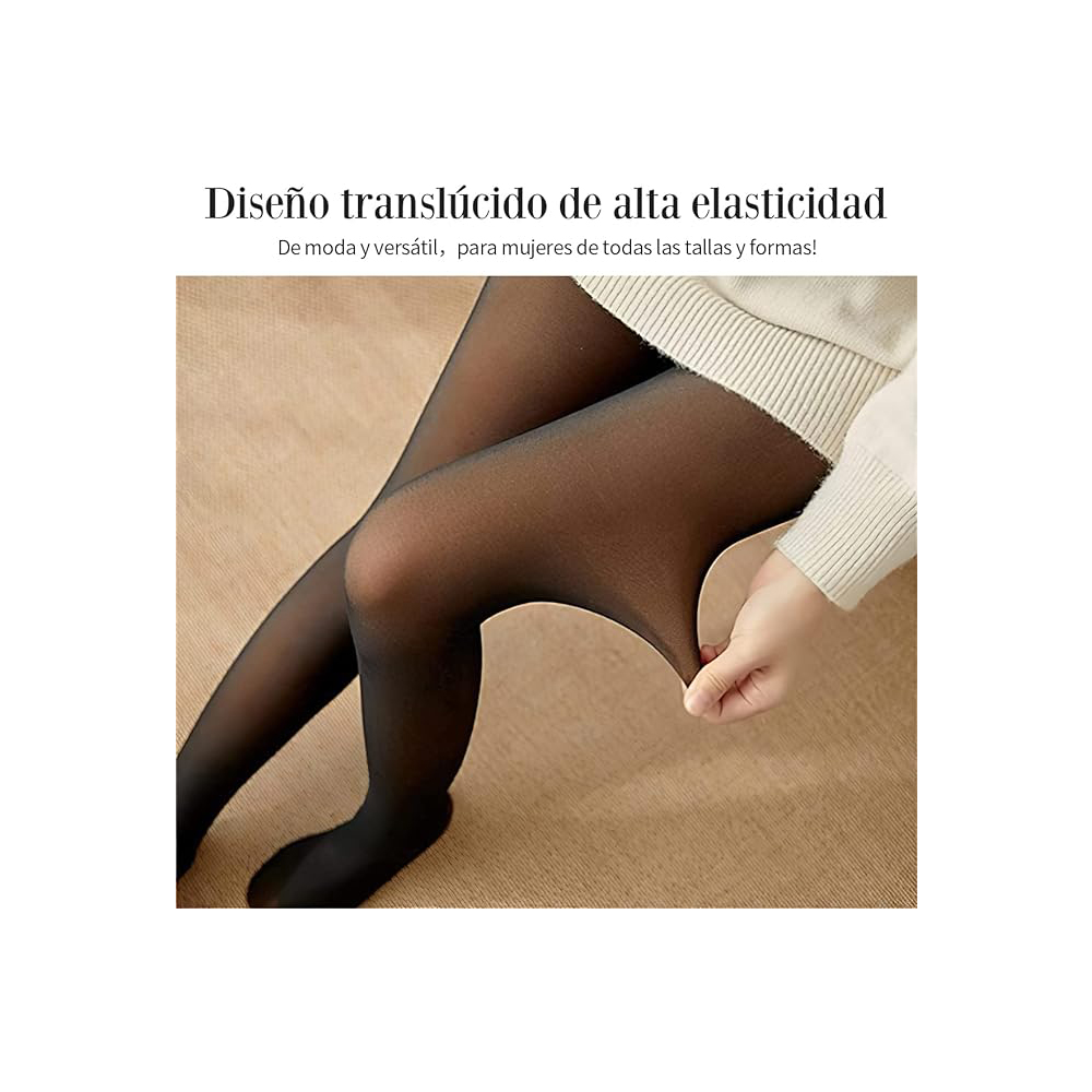 Medias Efecto Piel Traslúcidas Poco Afelpadas Tipo Leggins.