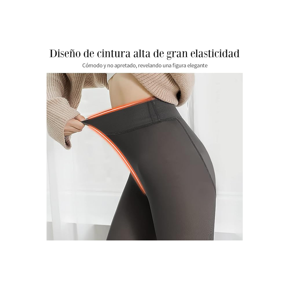 Medias Efecto Piel Traslúcidas Poco Afelpadas Tipo Leggins.