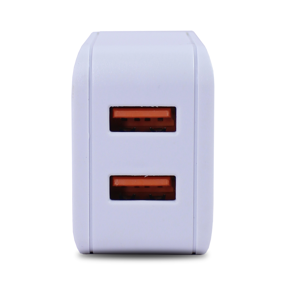 kit 3 Cubos Cargador Oneeka Doble salida Usb 5v 2.5A Más Cable V8.