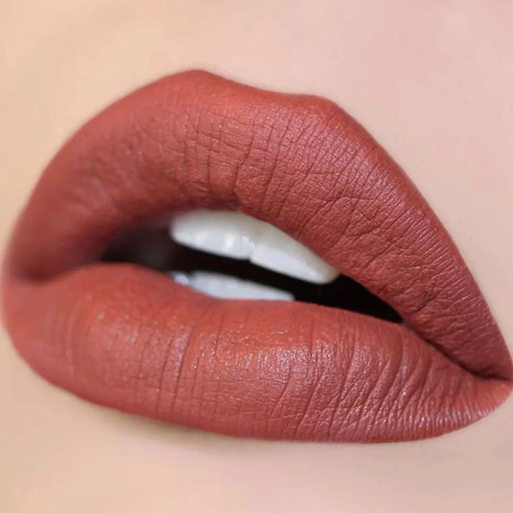 Set Paquete De 6 Labiales Líquidos Mate Tonos Café Nude.