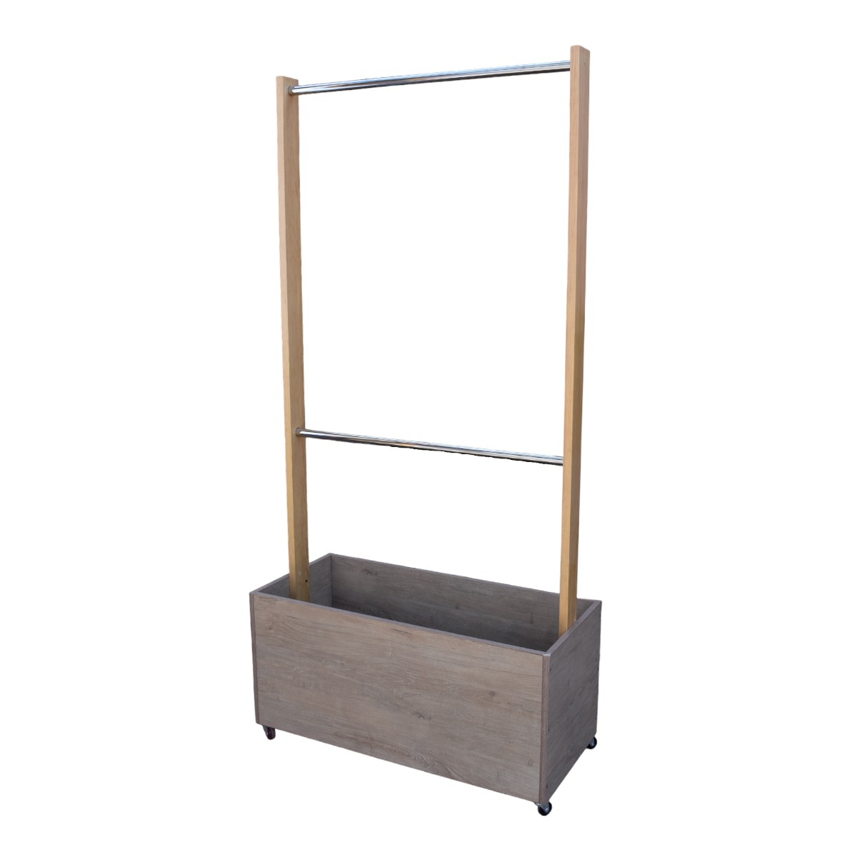 Perchero Rack con cajón profundo Organizador para colgar ropa .