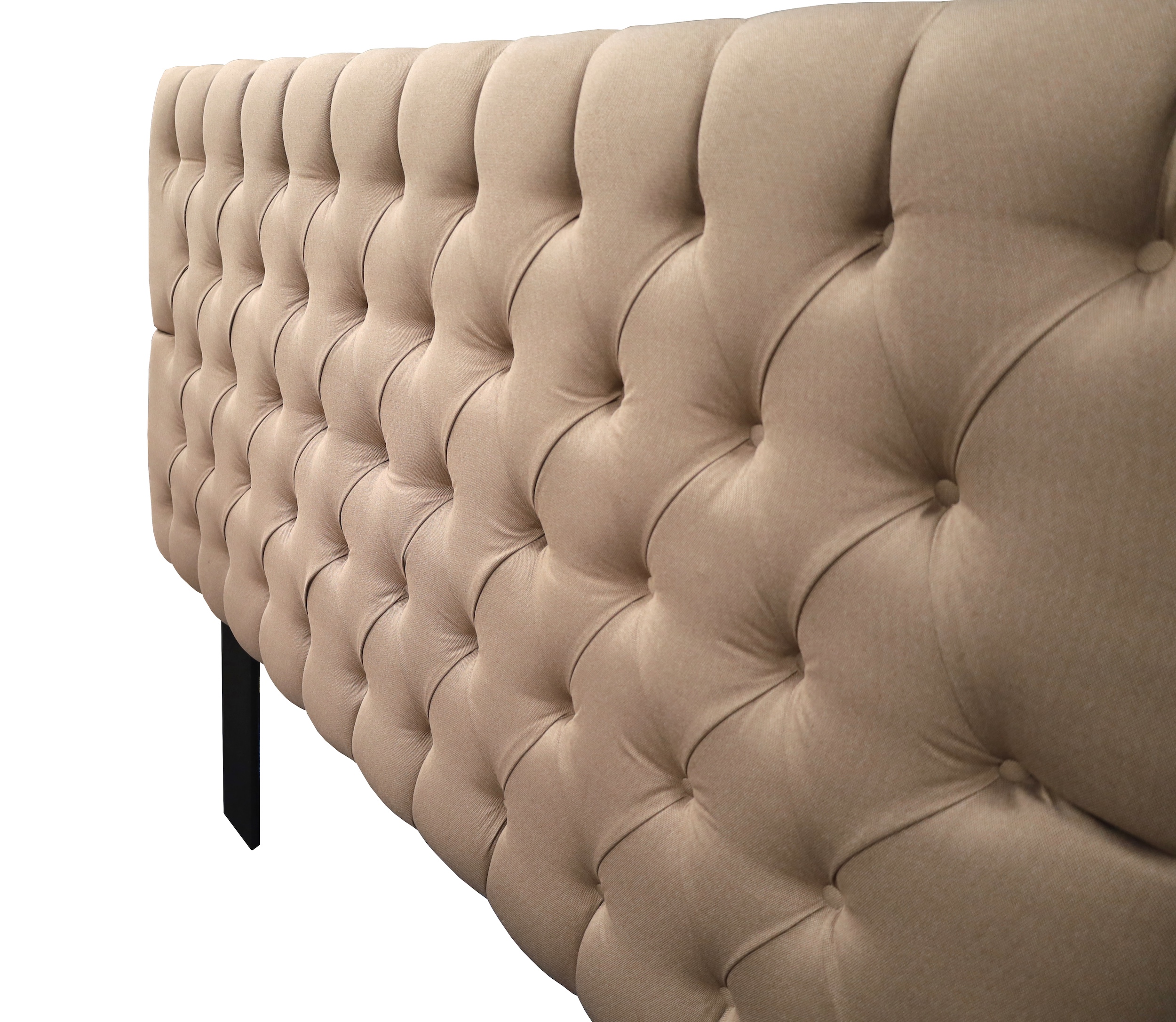 Cabecera Capitonada Soho Beige Individual, El Bazar Store, Habitación, Moderna	.