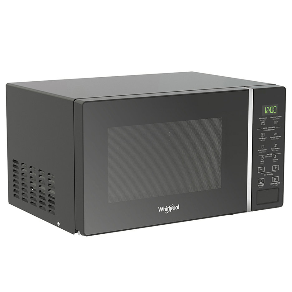 Microondas Whirlpool WM1807B de 45 cm (18") y Capacidad 0.7 p³ Negro.