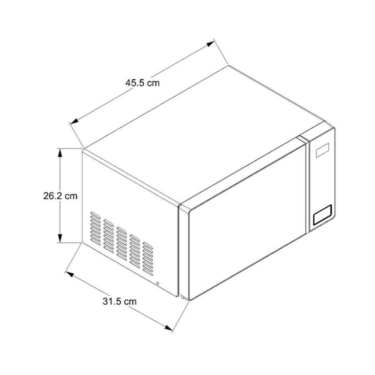 Microondas Whirlpool WM1807D de 45 cm (18") y Capacidad 0.7 p³ Acero Inox.