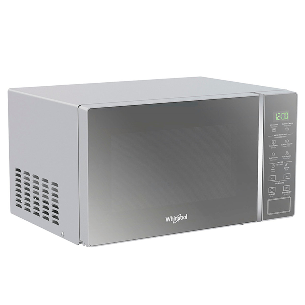 Microondas Whirlpool WM1807D de 45 cm (18") y Capacidad 0.7 p³ Acero Inox.