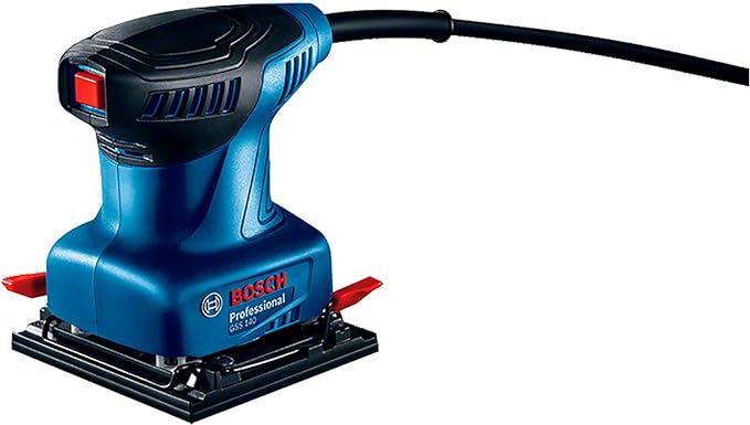 Lijadora Orbital de Palma Bosch GSS 140 220W 127V con 3 lijas.