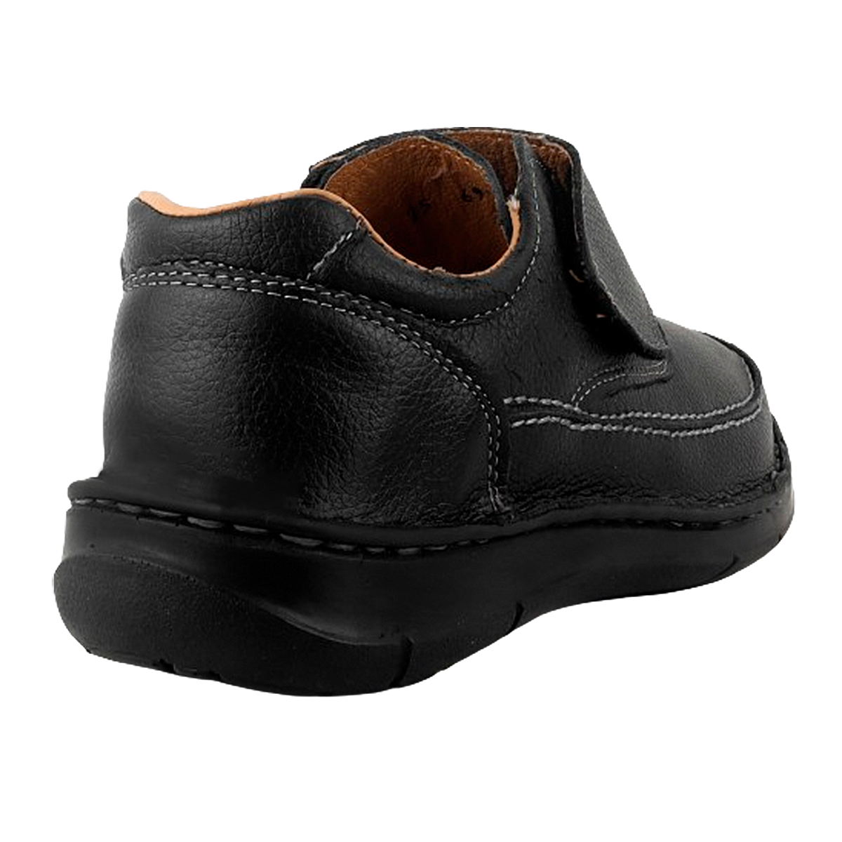 Zapatos Hombre 100% Piel Negros Confort Pie Diabetico 106-n.