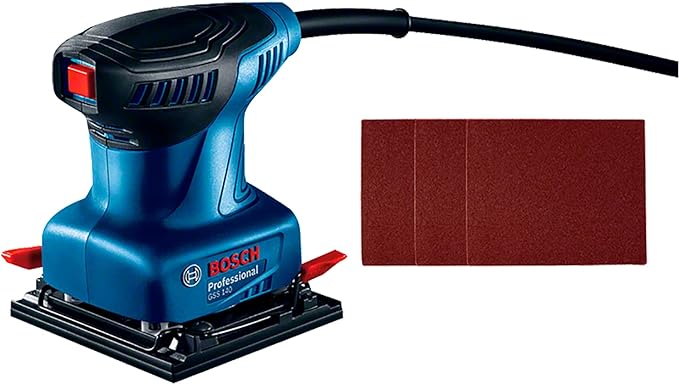 Lijadora Orbital de Palma Bosch GSS 140 220W 127V con 3 lijas.