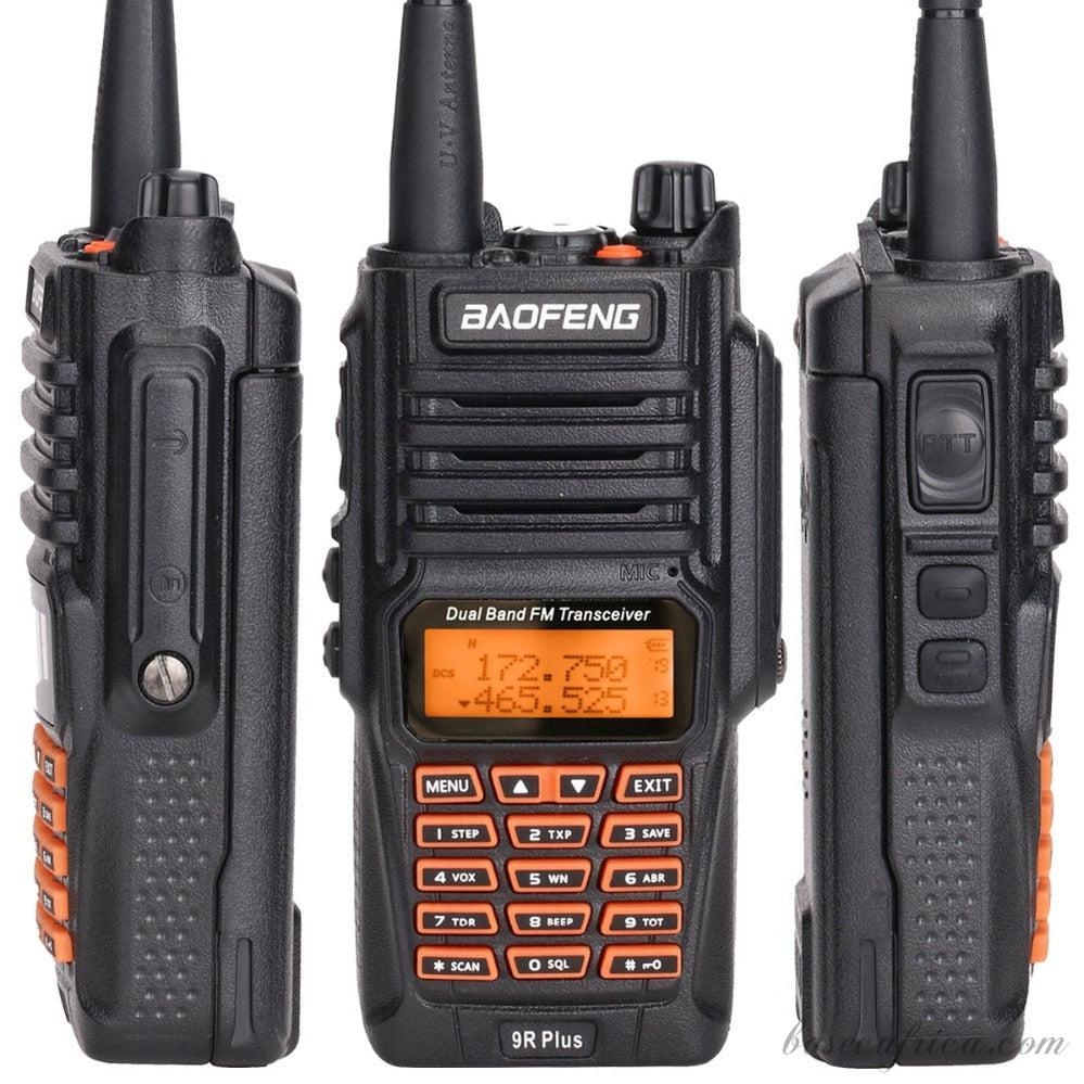 Baofeng Uv9R Plus Radio 8W Doble Banda VHF/UHF Contra Agua IP67 Linterna Led FM 