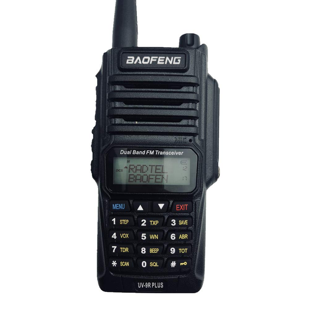 Baofeng Uv9R Plus Radio 8W Doble Banda VHF/UHF Contra Agua IP67 Linterna Led FM 