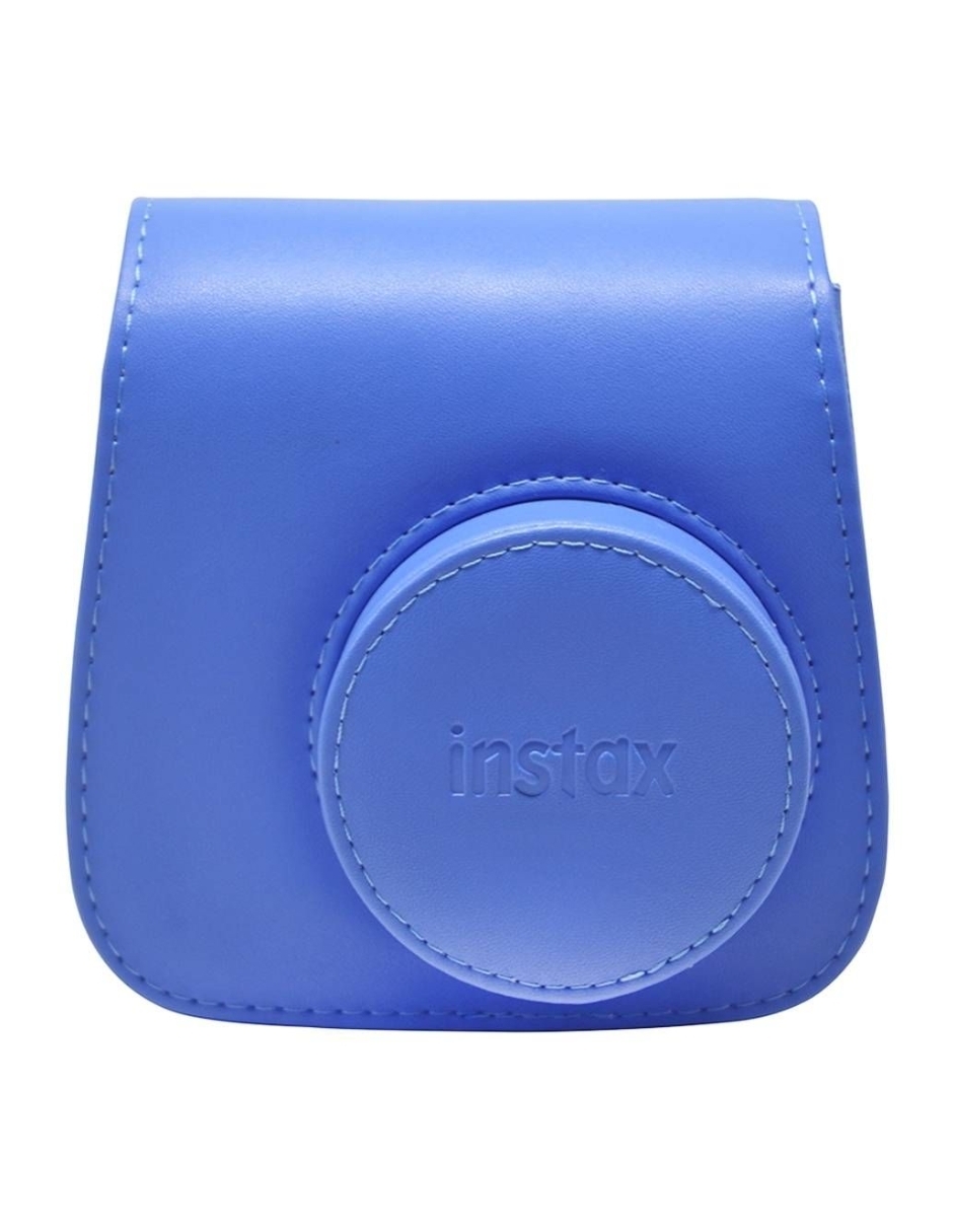 Funda Piel Cámara Instax Mini 9 Cobalto.