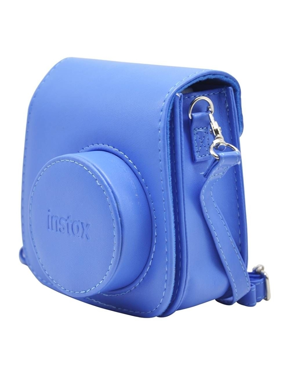 Funda Piel Cámara Instax Mini 9 Cobalto.