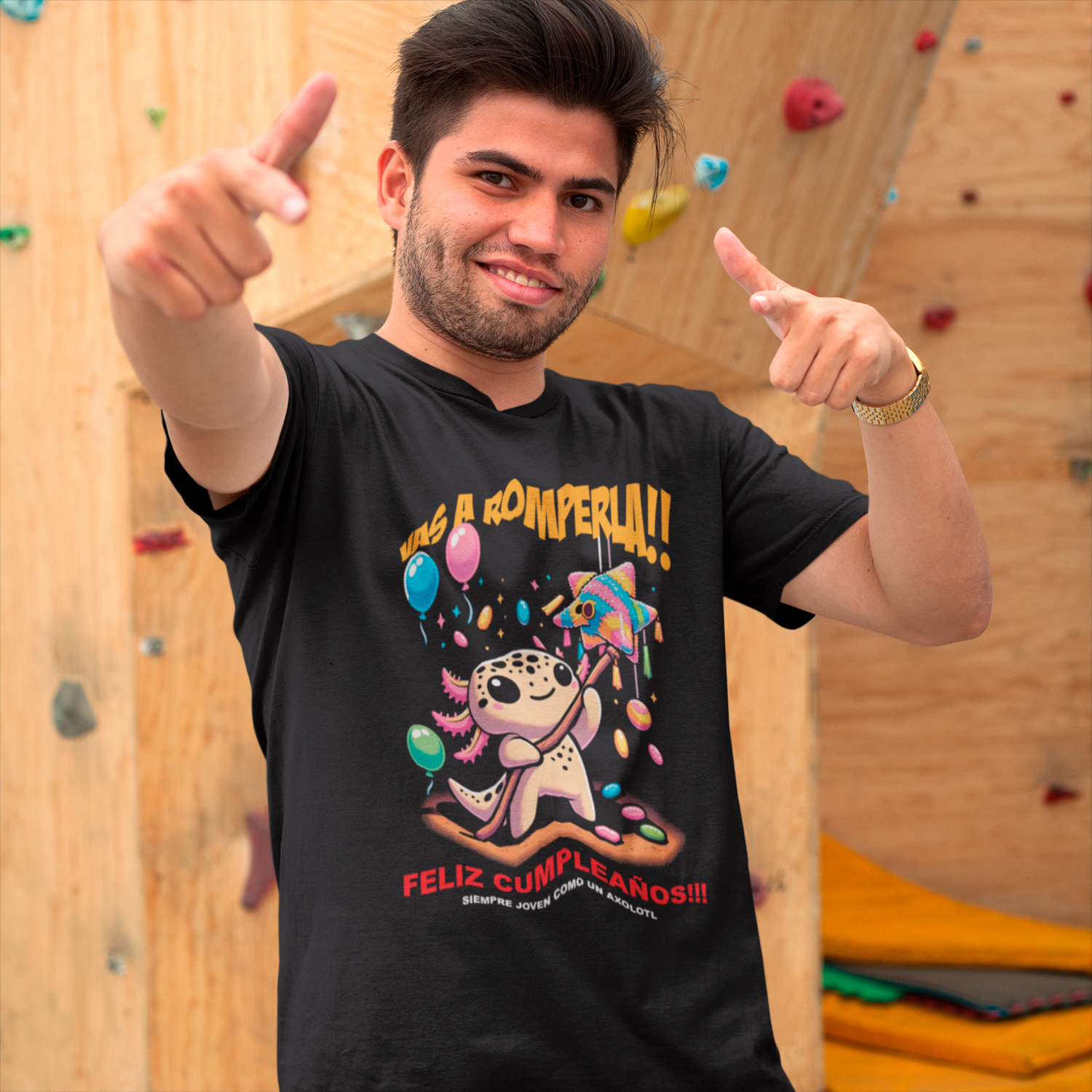 Playera de Cumpleaños para caballero - Axo Vas a Romperla!!.