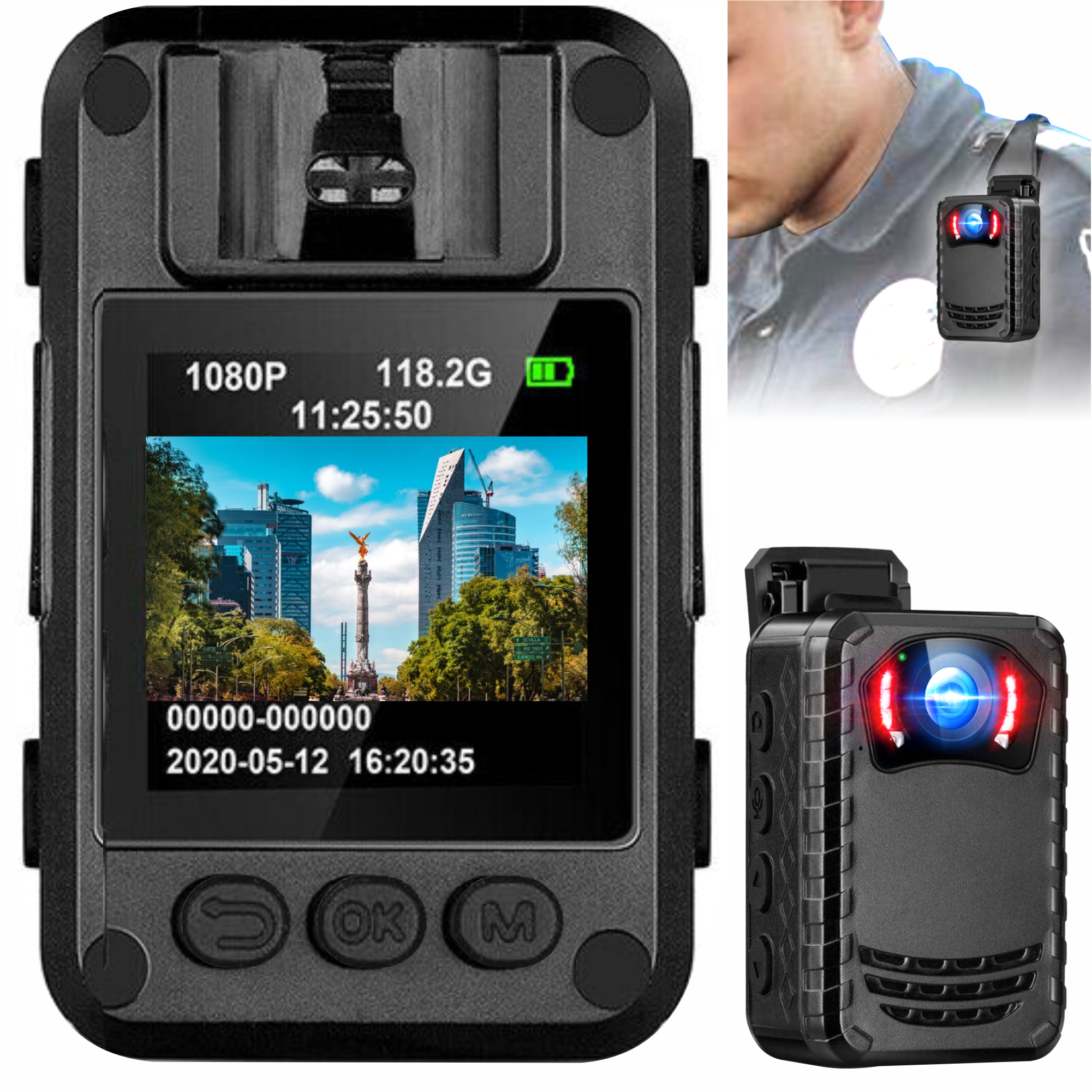 Camara Para Policia Corporal N9 Full Hd Vision Nocturna.