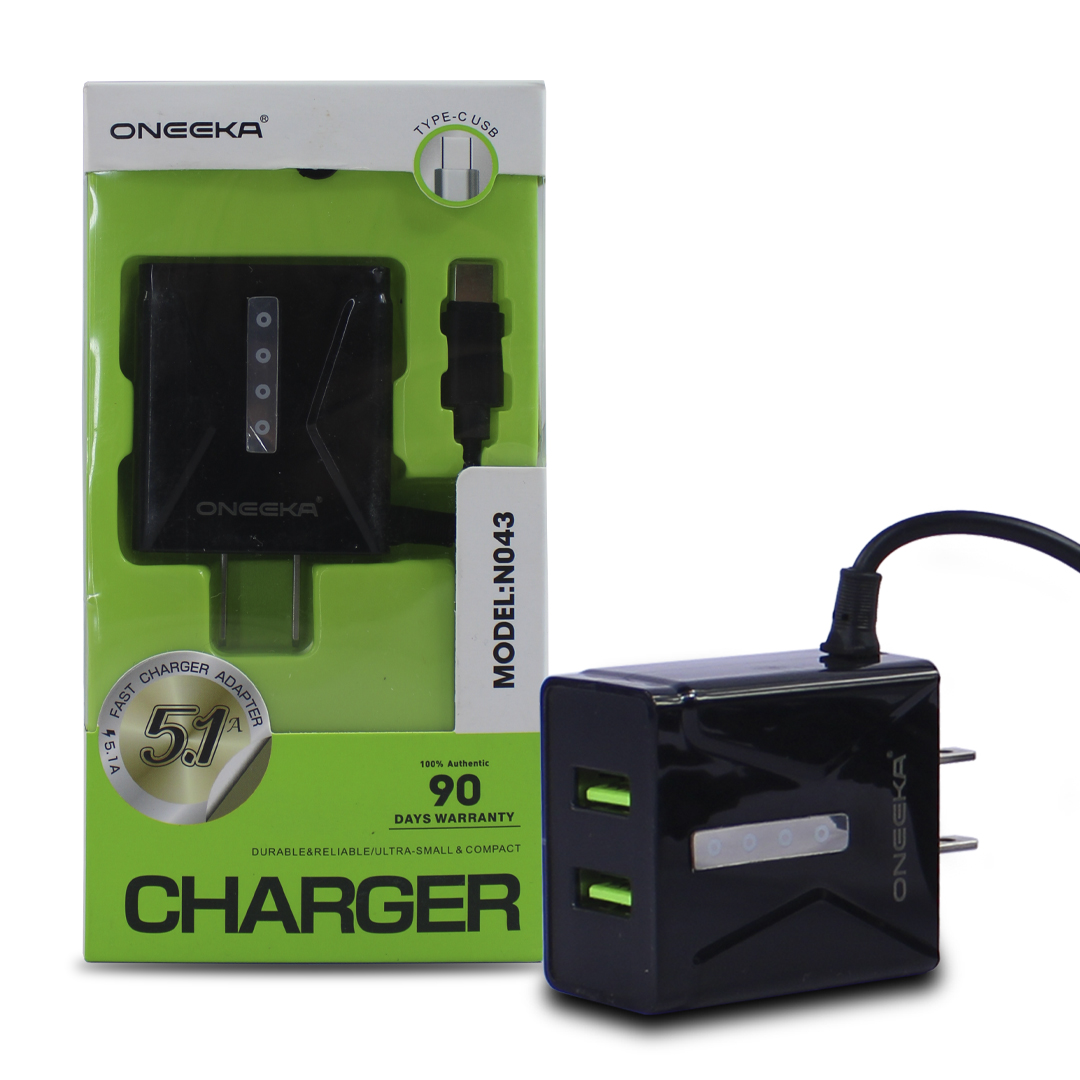 Kit 3 Cubos Cargador Oneeka N043 Tipo C 5V 3A .