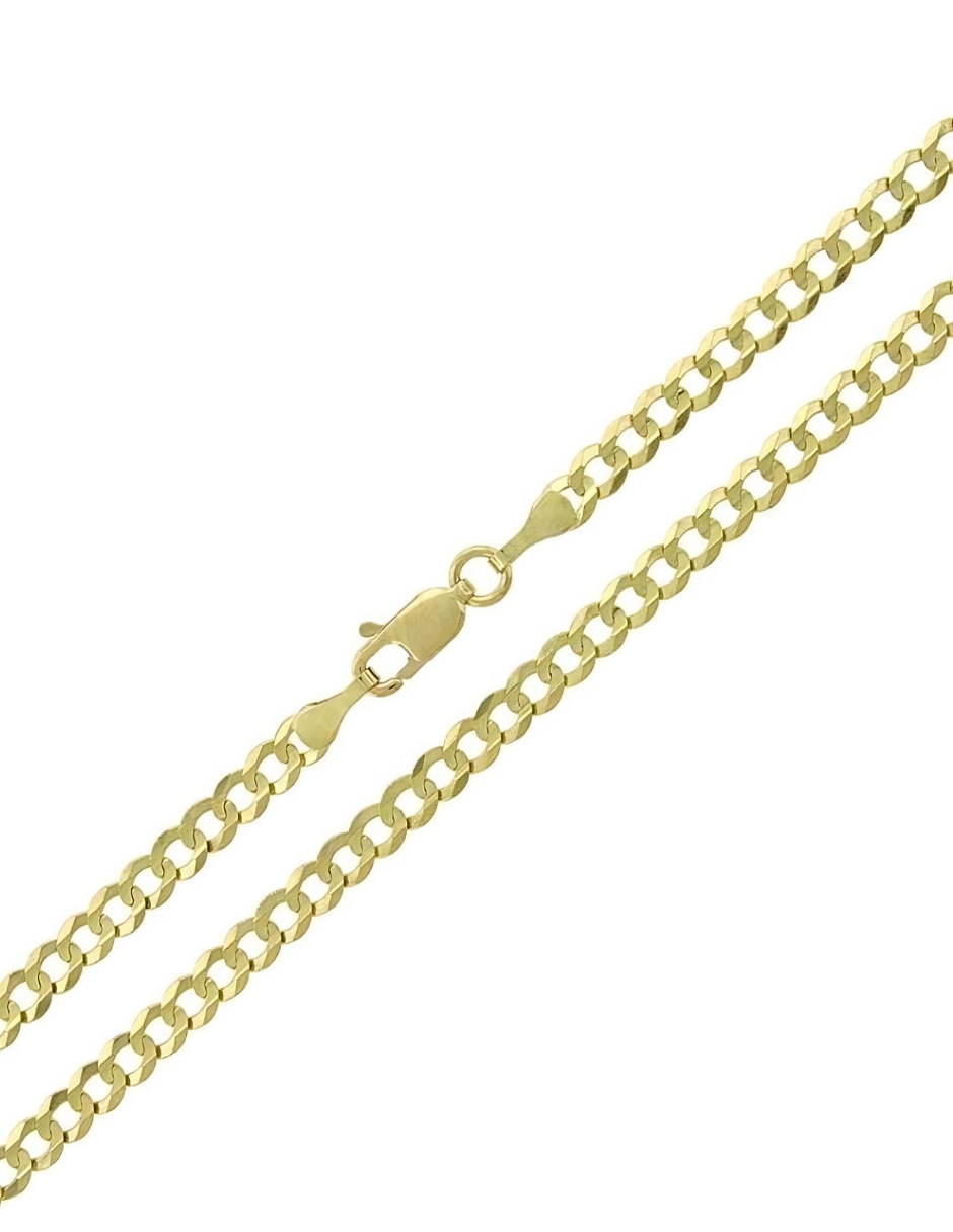 Cadena Barbada Zvezda de Chapa de oro amarillo de 18K calibre 5.
