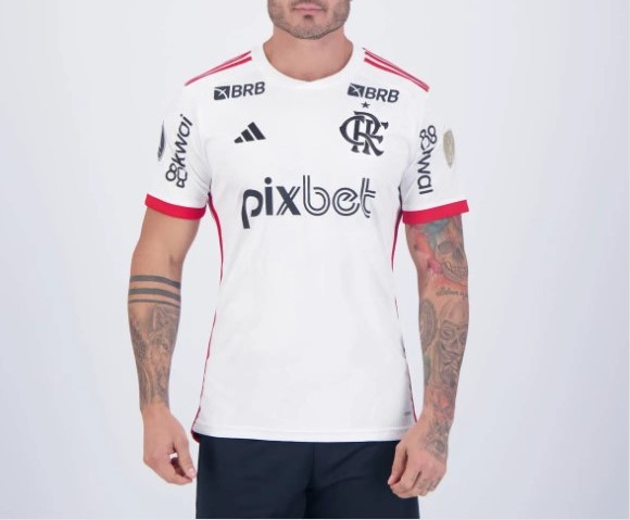 Nuevo! Jersey Club de Regatas Flamengo Brasil 2024/2025 Visita Blanco Talla L.