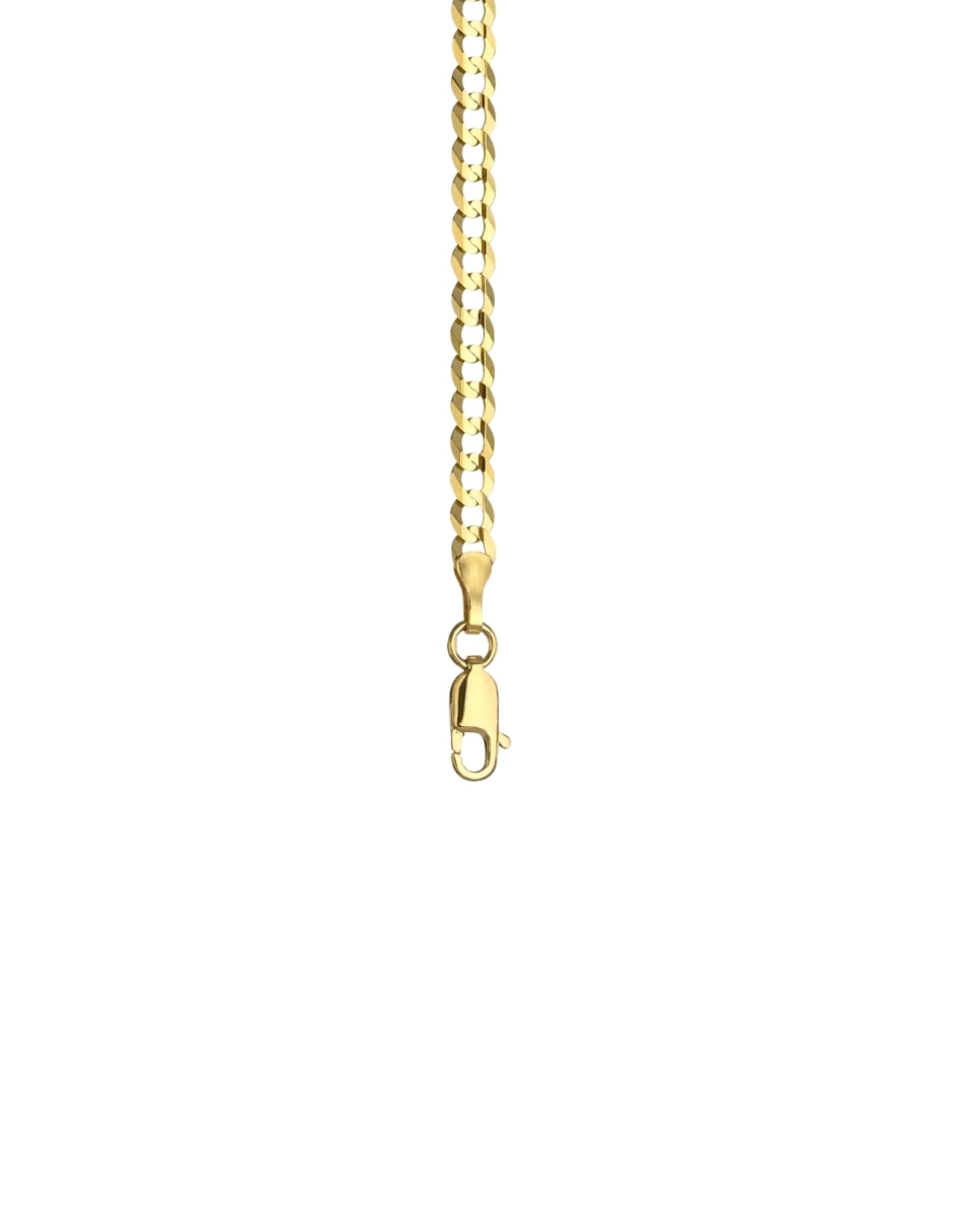 Cadena Barbada Zvezda de Chapa de oro amarillo de 18K calibre 5.