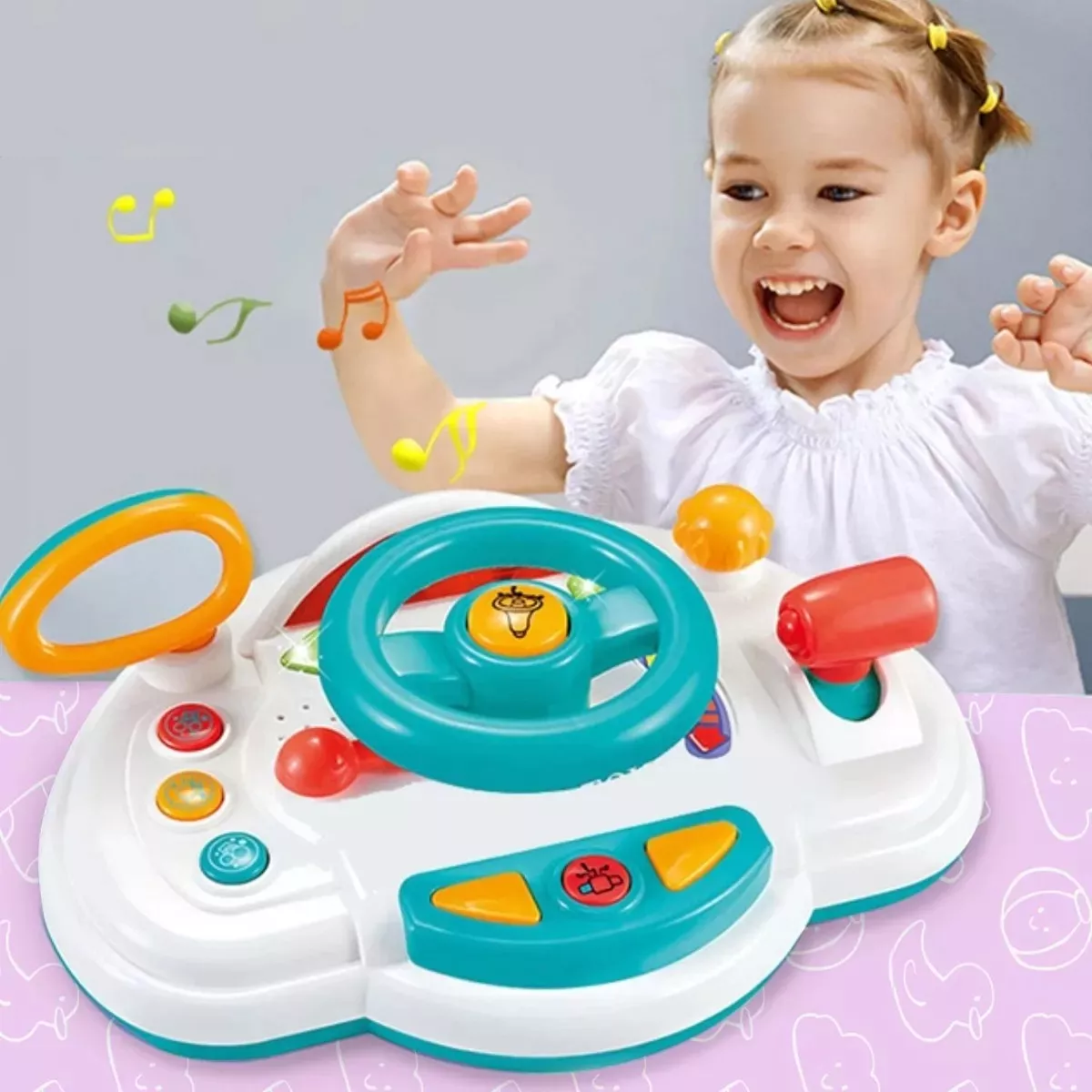 Volante Infantil Para Bebe Niños Con Luces 25+ Sonidos +18 meses.
