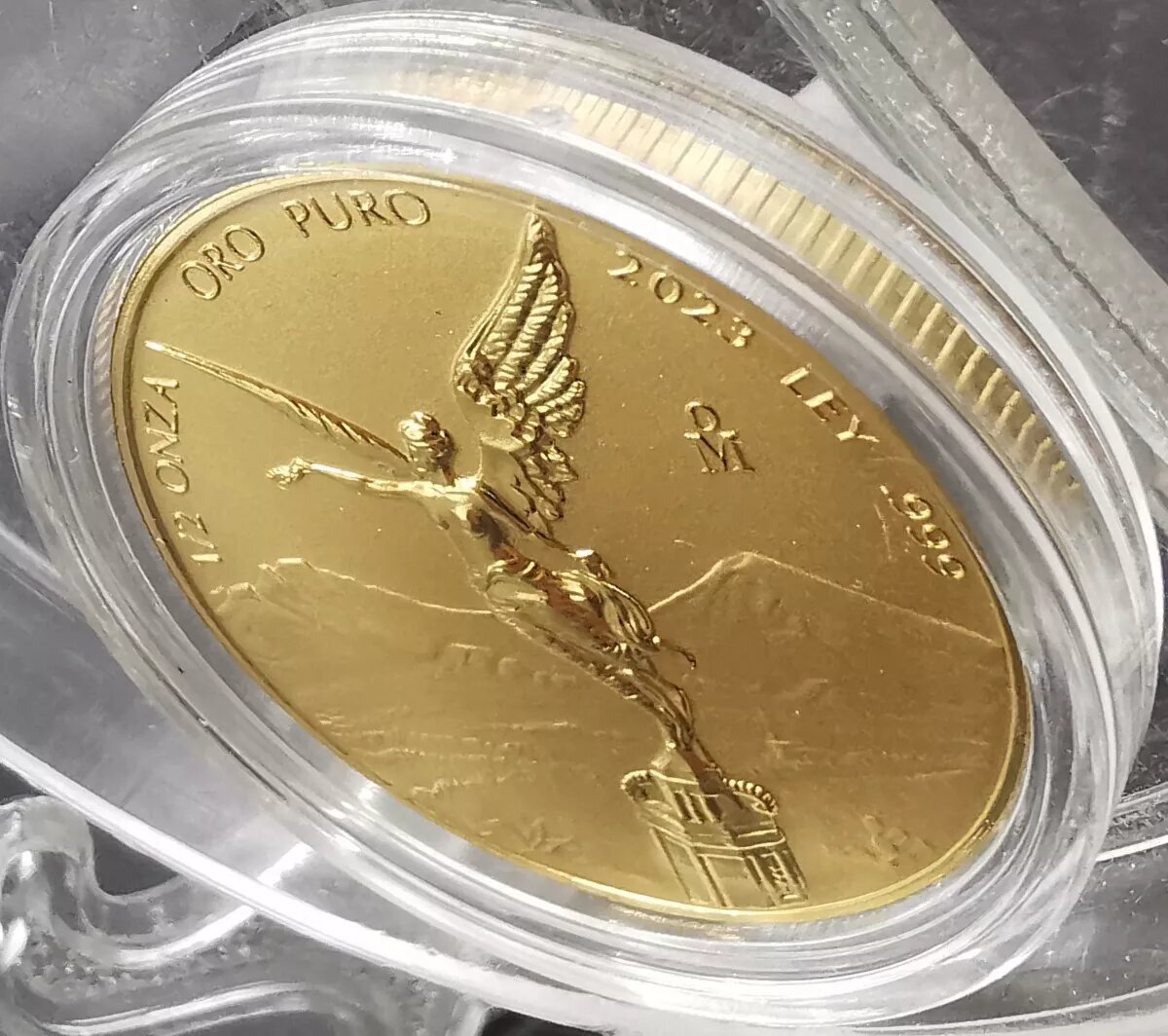 Moneda 1/2 Media Onza Libertad Oro Brillo .