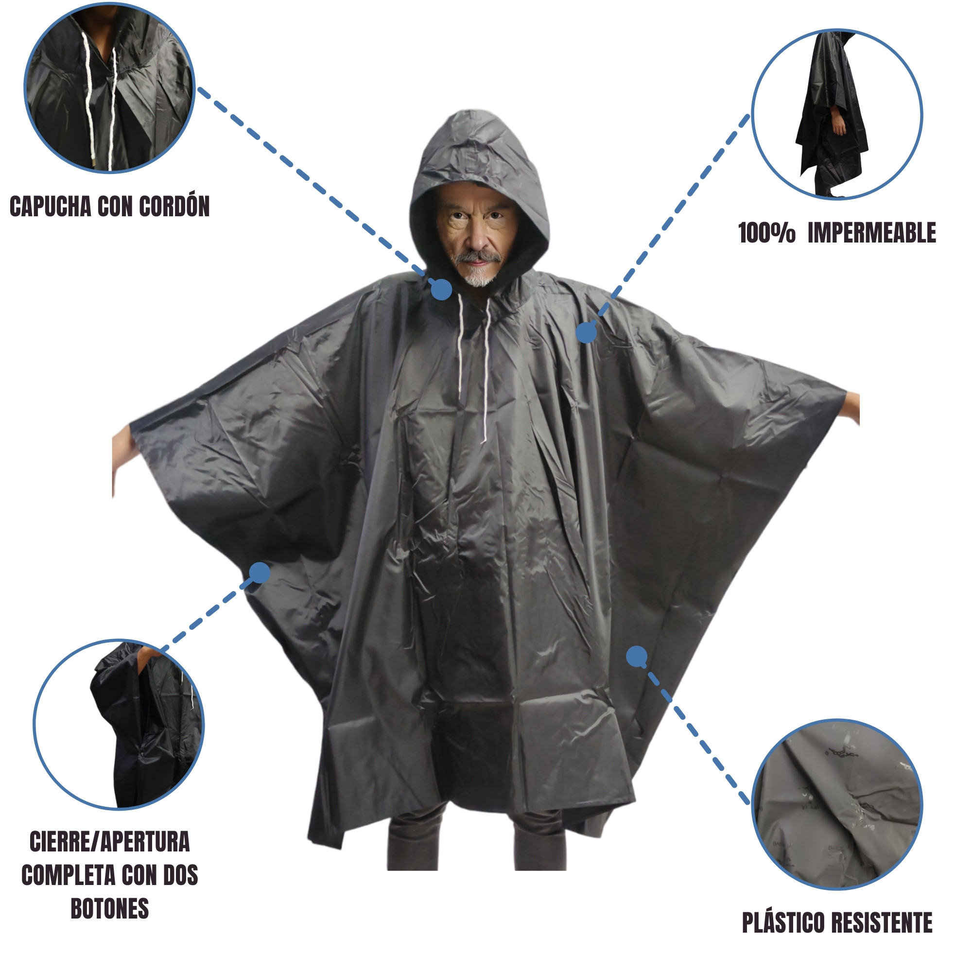 Capucha impermeable best sale