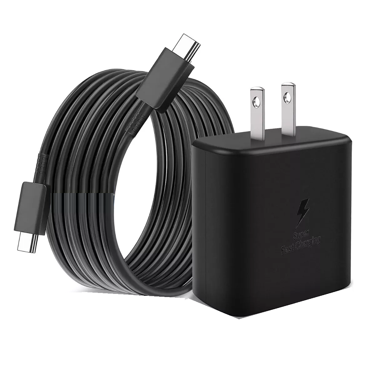 Cargador Super Carga Rápida Tipo C  Para Samsung S23 S23+ Negro