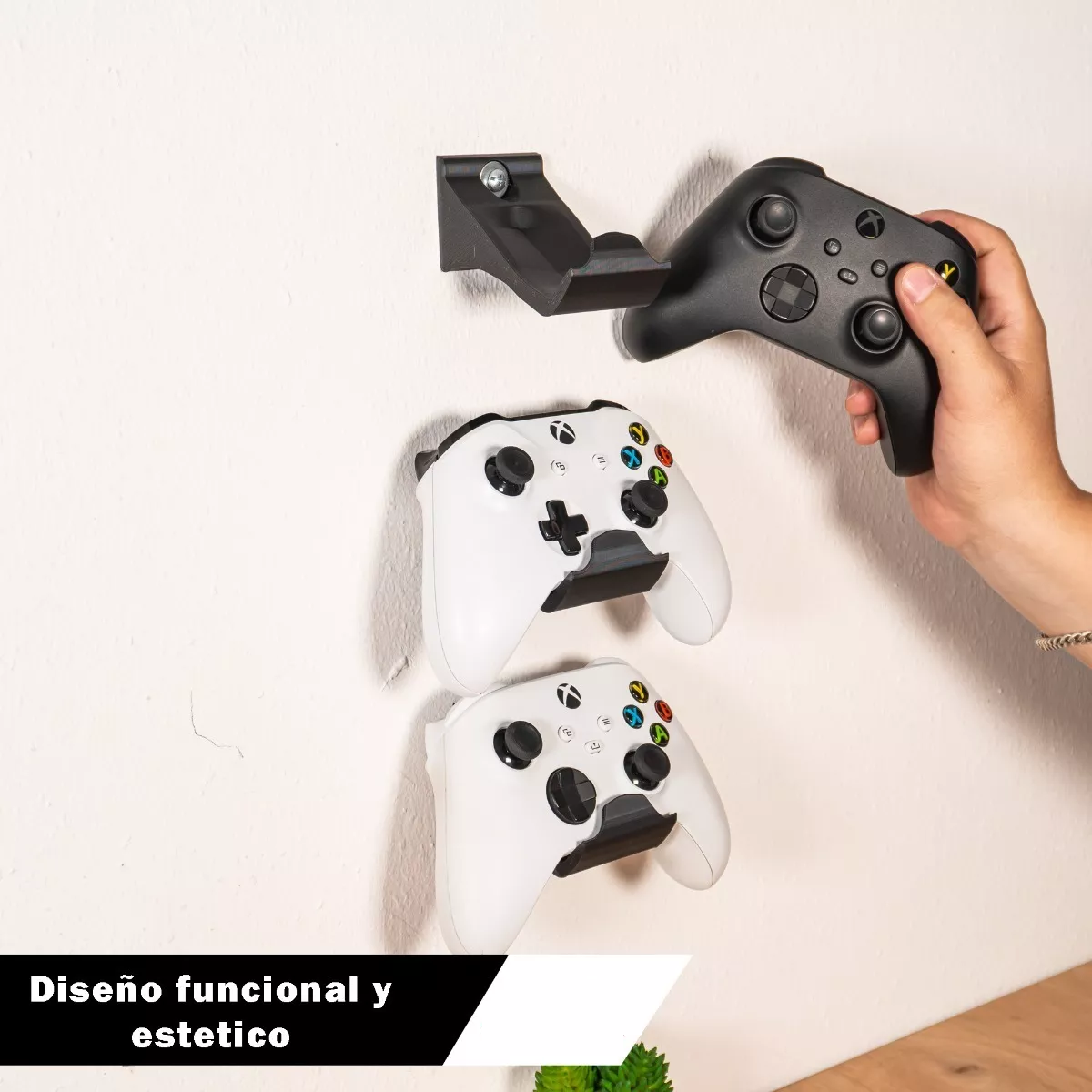 Base Controles Xbox One De Pared / Soporte Control Series S Negro