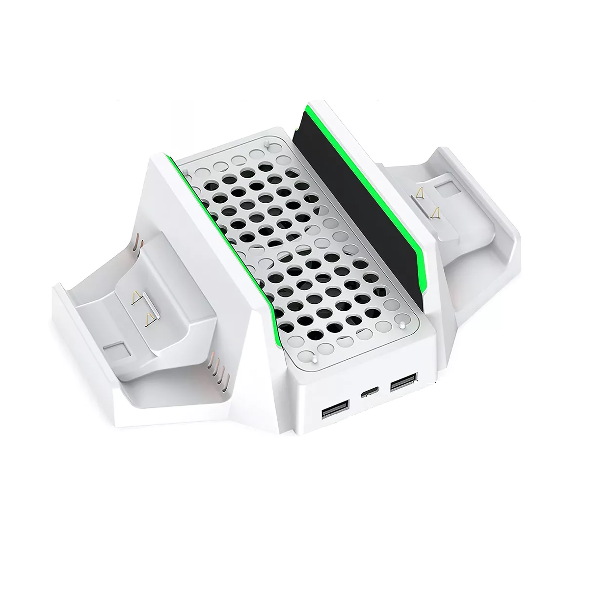 Base Ventilador Para Xbox Series S Con 2 Pilas Recargables Blanco