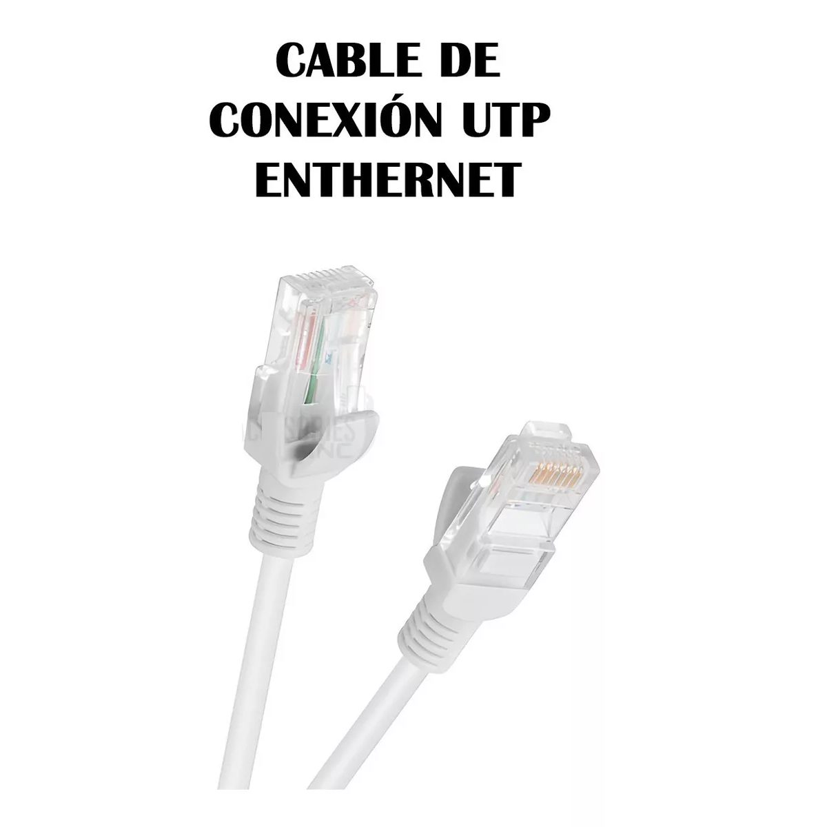 Cable Ethernet Red 20m Reforzado Internet Consola Blanco 