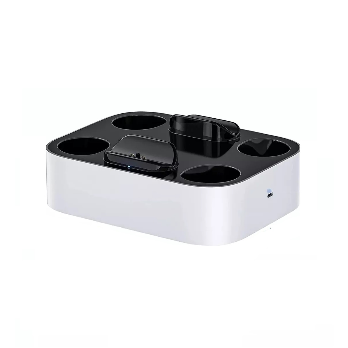 Cargador Para Ps5 2 Controles Dualsense Carga Rápida Con Luz Blanco