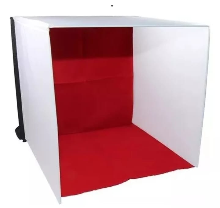 Set De Mini Estudio Fotografico Con 4 Fondos Portatiles.