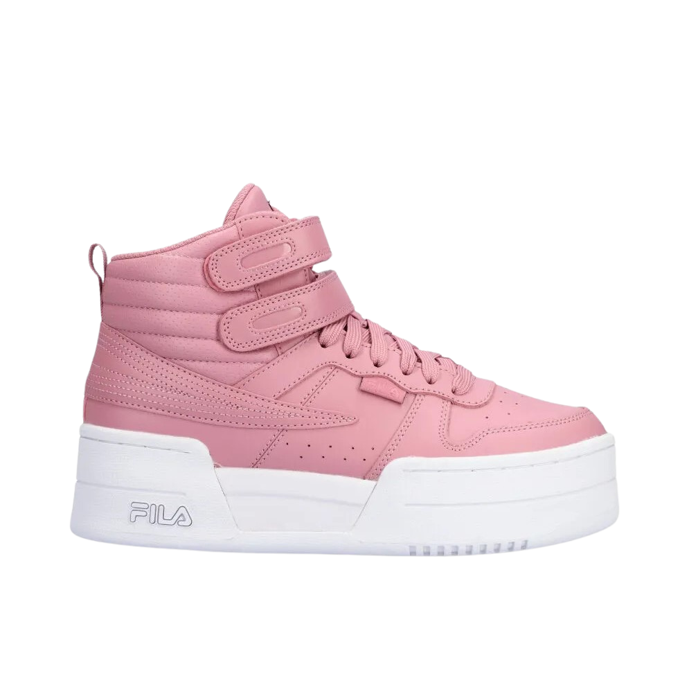 Tenis Bota Fila F14 Lifted Rosa Plataforma de Dama Original.