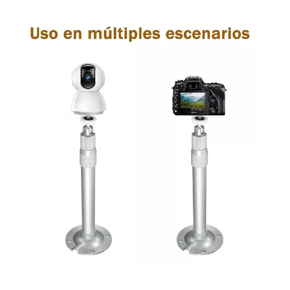 Soporte Para Proyector Y Base Universal Techo Ajustable 360° Blanco