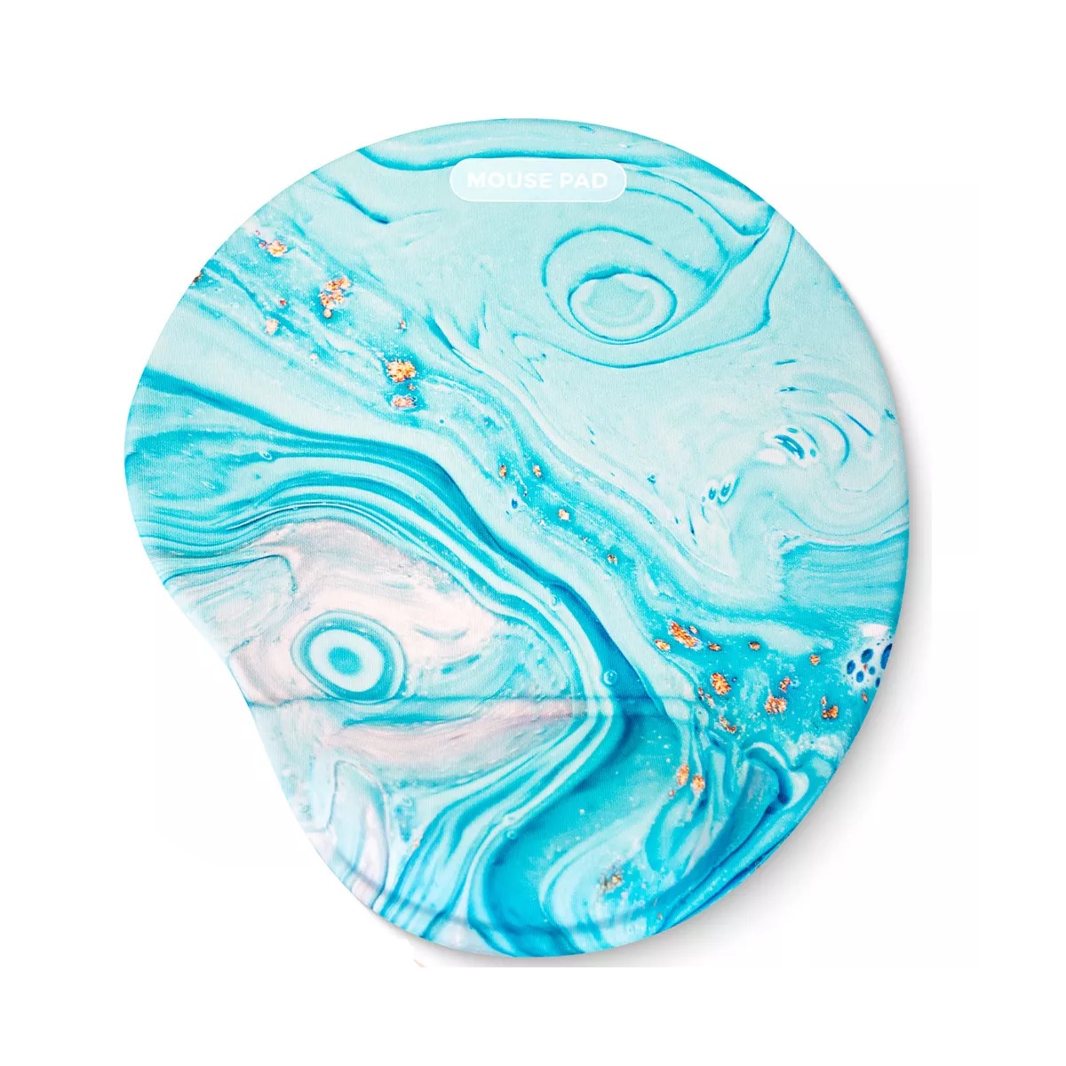 Mouse Pad Ergonomico con Soporte Reposamuñeca Azul
