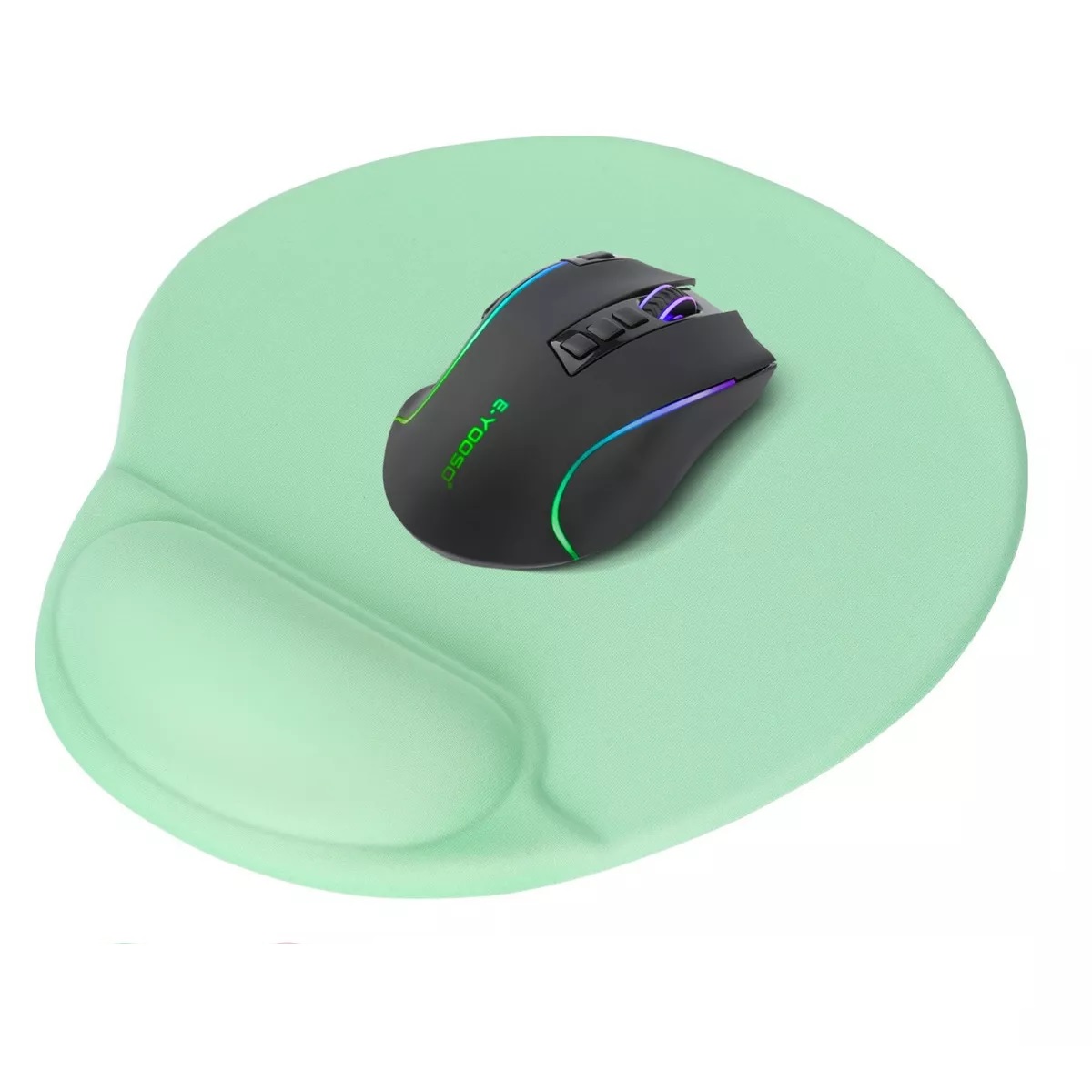 Mouse Pad Ergonomico Con Soporte Muñeca / Color Verde
