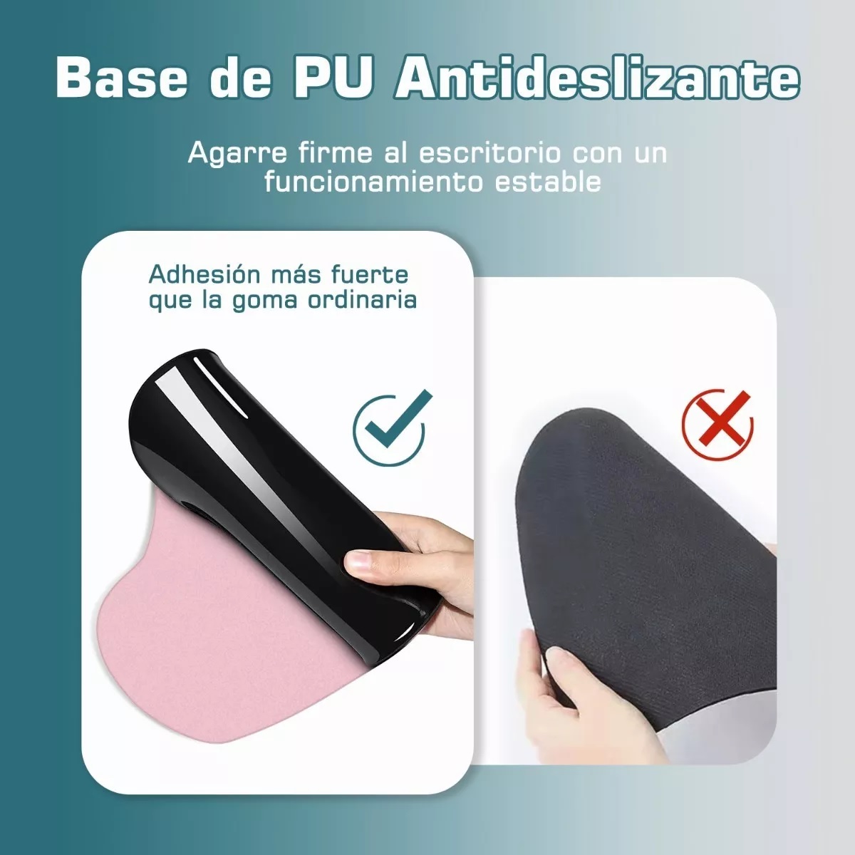 Mouse Pad Ergonomico Con Soporte Muñeca / Color Rosa
