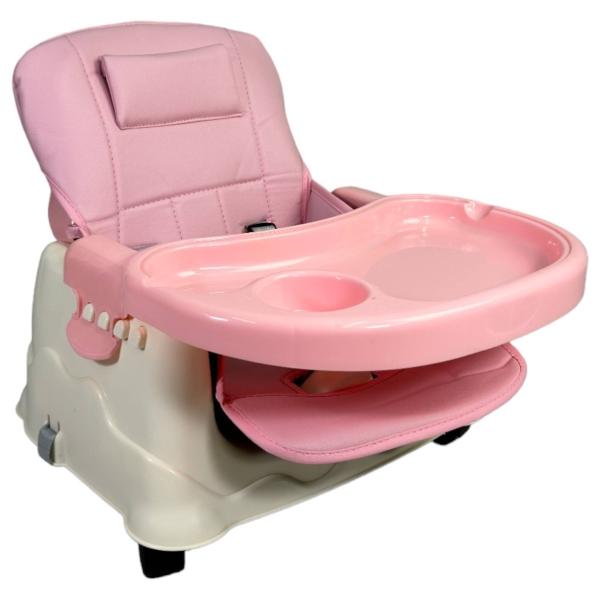 Silla para Bebe con Ruedas 3en1 Periquera con Charola  - Rosa