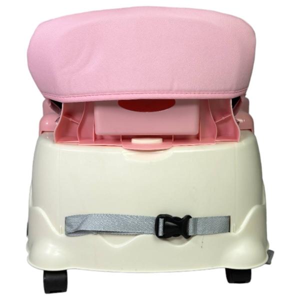 Silla para Bebe con Ruedas 3en1 Periquera con Charola  - Rosa