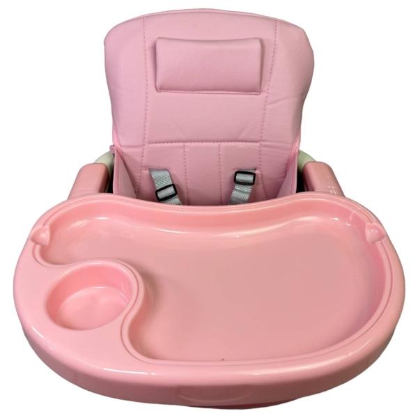 Silla para Bebe con Ruedas 3en1 Periquera con Charola  - Rosa