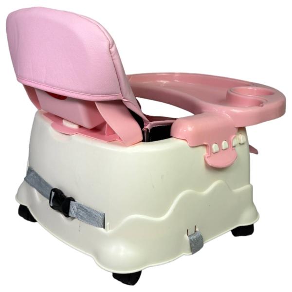 Silla para Bebe con Ruedas 3en1 Periquera con Charola  - Rosa