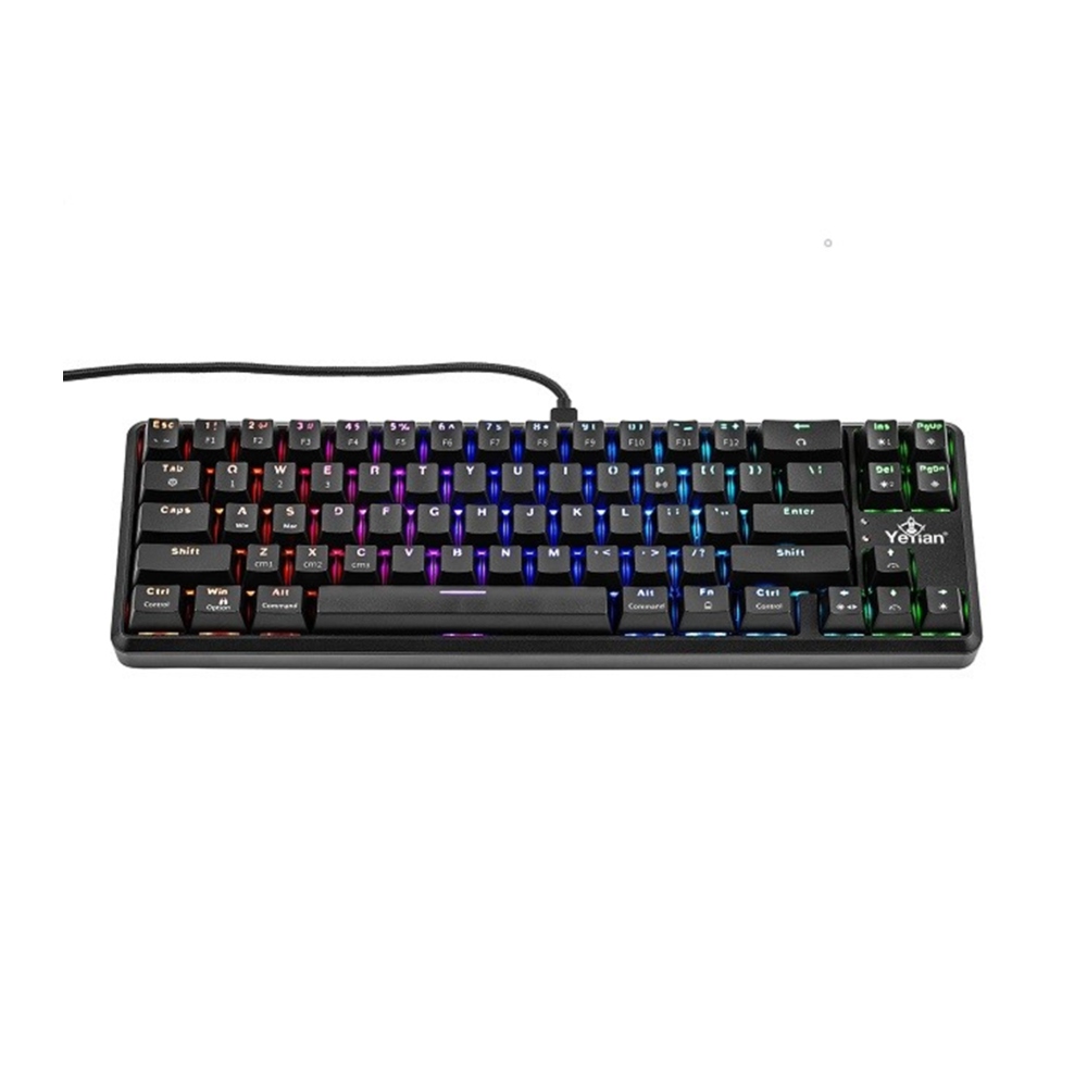 TECLADO GAMER YEYIAN YTM-28209R AKIL S3500 MECANIC SWITCH ROJO RGB/BT.