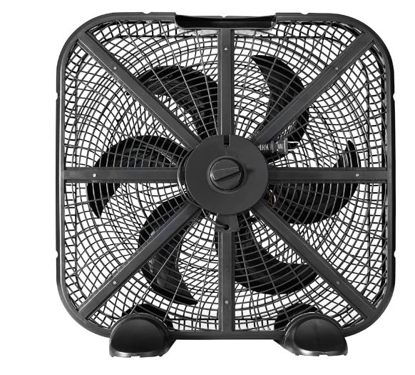 Ventilador Taurus de Piso Cuadrado 3 Velocidades Negro 