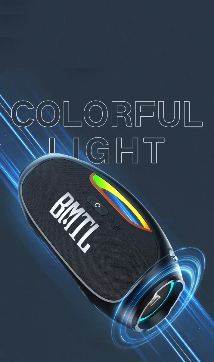 XDOBO Bocina Bluetooth Portátil Boom 100W con Luz RGB IPX6