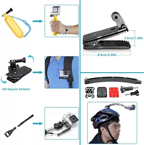 Kit De Accesorios 50 En 1 Para Gopro8 Hero 9/8/7/6/5/4