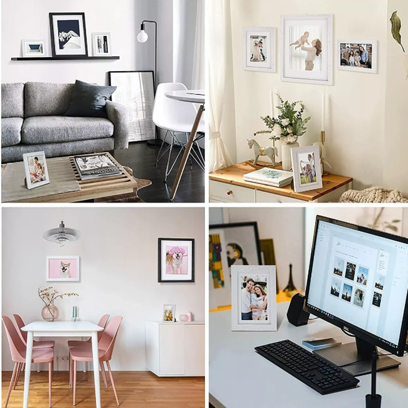 5 Pcs Marco De Fotos Decoración De Pared O Mesa