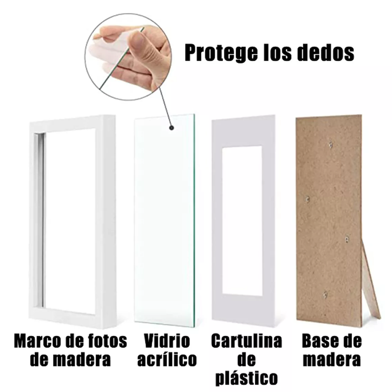 5 Pcs Marco De Fotos Decoración De Pared O Mesa