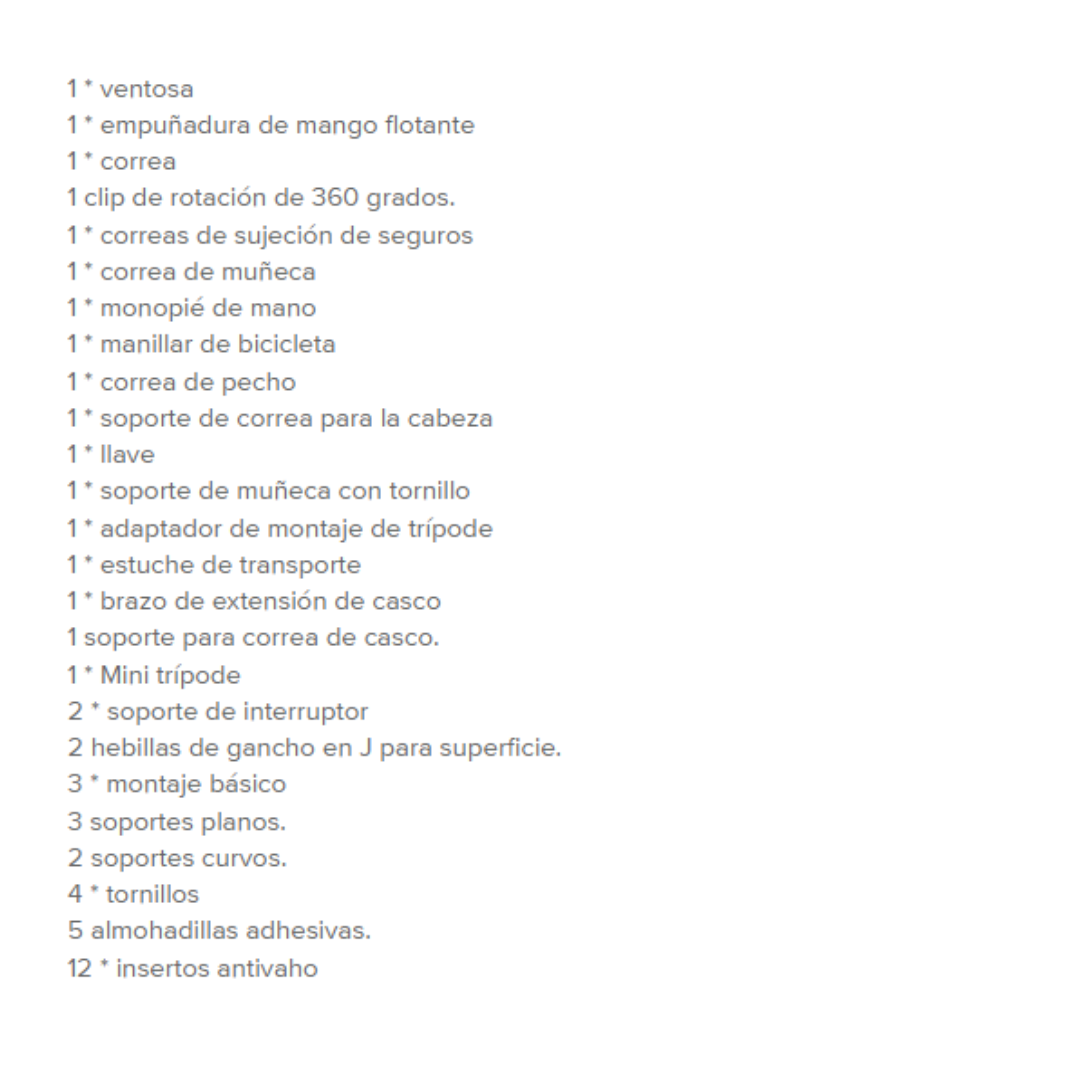 Kit De Accesorios 50 En 1 Para Gopro8 Hero 9/8/7/6/5/4