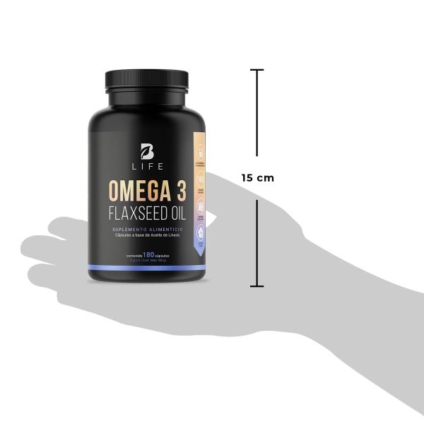 Omega 3 Aceite De Linaza 180 Cápsulas. B Life